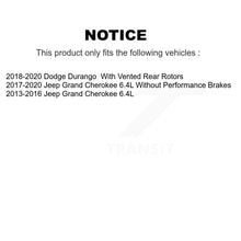 Load image into Gallery viewer, Front Rear Coated Disc Brake Rotor Ceramic Pad Kit For Jeep Grand Cherokee Dodge