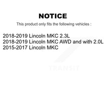 Load image into Gallery viewer, Front Rear Coated Disc Brake Rotors And Ceramic Pads Kit For Lincoln MKC