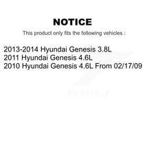 Charger l'image dans la galerie, Front Rear Coated Disc Brake Rotors And Ceramic Pads Kit For Hyundai Genesis