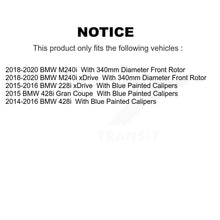 Charger l'image dans la galerie, Front Rear Coat Brake Rotors Ceramic Pad Kit For BMW 428i 228i xDrive Gran Coupe