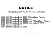 Charger l'image dans la galerie, Front Rear Coated Disc Brake Rotor &amp; Ceramic Pad Kit For Mercedes-Benz C230 C240