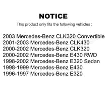 Charger l'image dans la galerie, Front Rear Coated Brake Rotor Ceramic Pad Kit For Mercedes-Benz E320 CLK320 E430