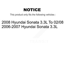 Charger l'image dans la galerie, Front Rear Coated Disc Brake Rotors And Ceramic Pads Kit For Hyundai Sonata 3.3L