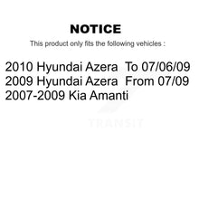 Charger l'image dans la galerie, Front Rear Coated Disc Brake Rotors And Ceramic Pad Kit For 2007-2009 Kia Amanti