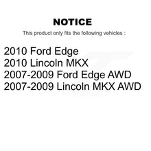 Charger l'image dans la galerie, Front Rear Coated Disc Brake Rotor And Ceramic Pad Kit For Ford Edge Lincoln MKX