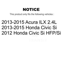 Charger l'image dans la galerie, Front Rear Coated Disc Brake Rotor And Ceramic Pad Kit For Honda Civic Acura ILX