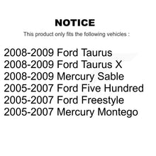 Charger l'image dans la galerie, Front Rear Coated Brake Rotors Ceramic Pad Kit For Ford Five Hundred Freestyle X