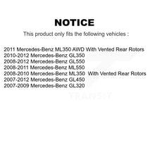 Charger l'image dans la galerie, Front Rear Coat Brake Rotors Ceramic Pad Kit For Mercedes-Benz ML350 GL450 GL550