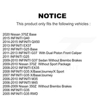 Charger l'image dans la galerie, Front Rear Coat Brake Rotor Ceramic Pad Kit For INFINITI G37 G35 M35 Nissan 350Z