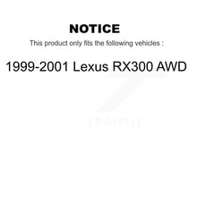 Load image into Gallery viewer, [Front+Rear] 1999-2001 Lexus RX300 AWD Premium Coated Rotors &amp; Ceramic Pads Brake Kit For Max Braking