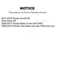 Charger l'image dans la galerie, Front Rear Coated Brake Rotors Ceramic Pad Kit For Toyota Matrix Pontiac Vibe iM