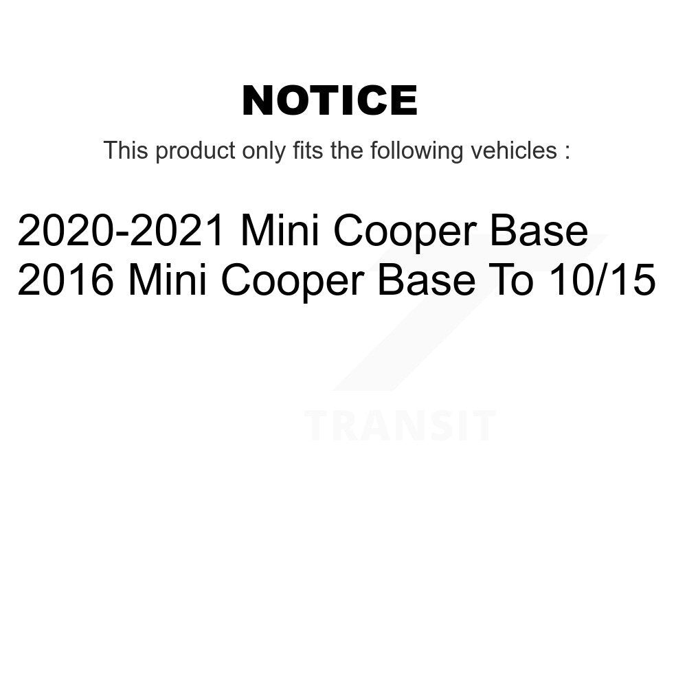 Front Rear Coated Disc Brake Rotors And Ceramic Pads Kit For Mini Cooper