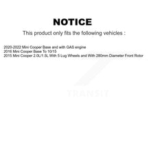 Charger l'image dans la galerie, Front Rear Coated Disc Brake Rotors And Ceramic Pads Kit For Mini Cooper