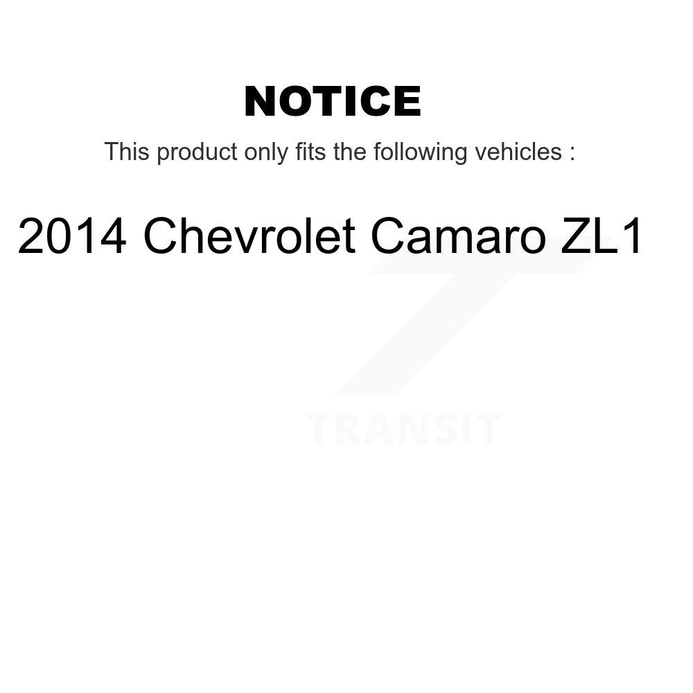 Kit de plaquettes de frein à disque en céramique, avec revêtement avant et arrière, pour Chevrolet Camaro ZL1 2014 