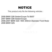 Load image into Gallery viewer, Front Rear Coated Disc Brake Rotors And Ceramic Pads Kit For BMW 328i 325i 323i