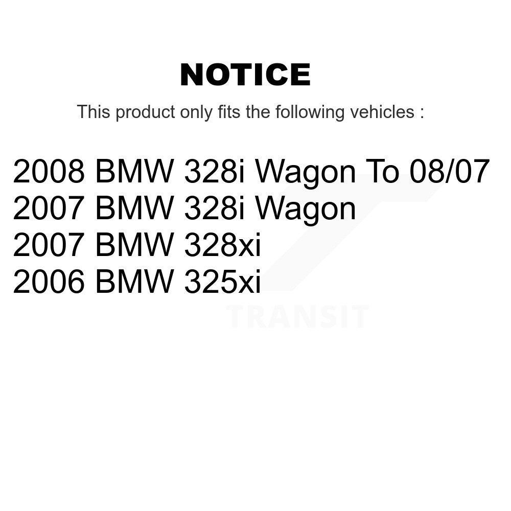 Rotors de frein à disque enduits avant et arrière et Kit de plaquettes en céramique pour BMW 328i 328xi 325xi 