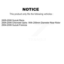 Charger l'image dans la galerie, Front Rear Coated Brake Rotors Ceramic Pad Kit For Suzuki Forenza Reno Chevrolet