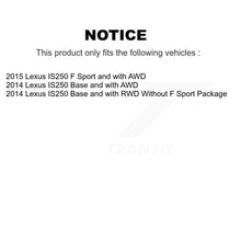 Load image into Gallery viewer, Front Rear Coated Disc Brake Rotors And Ceramic Pads Kit For Lexus IS250