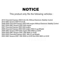 Charger l'image dans la galerie, Front Rear Coat Disc Brake Rotors Ceramic Pad Kit For Chevrolet Express 2500 GMC