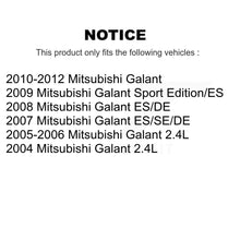 Charger l'image dans la galerie, Front Rear Coated Disc Brake Rotors And Ceramic Pads Kit For Mitsubishi Galant