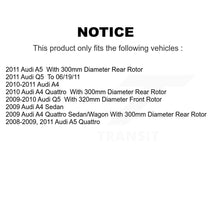 Load image into Gallery viewer, Front Rear Coated Disc Brake Rotor And Ceramic Pad Kit For Audi Q5 A4 Quattro A5