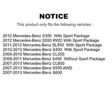 Charger l'image dans la galerie, Front Rear Coated Brake Rotors Ceramic Pad Kit For Mercedes-Benz S550 SL550 S600