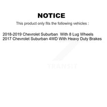 Charger l'image dans la galerie, Front Rear Coated Disc Brake Rotors And Ceramic Pads Kit For Chevrolet Suburban