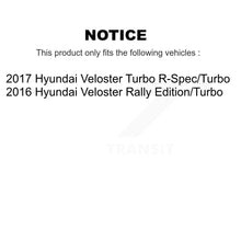 Load image into Gallery viewer, Front Rear Coated Disc Brake Rotors And Ceramic Pads Kit For Hyundai Veloster