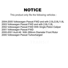 Charger l'image dans la galerie, Front Rear Coated Disc Brake Rotors And Ceramic Pads Kit For Volkswagen Passat