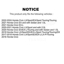 Load image into Gallery viewer, Rear Coated Disc Brake Rotors And Ceramic Pads Kit For Honda Civic