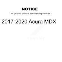 Charger l&#39;image dans la galerie, Rear Coated Disc Brake Rotors And Ceramic Pads Kit For 2017-2020 Acura MDX