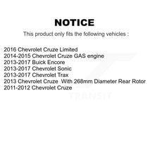 Charger l&#39;image dans la galerie, Kit de rotor de frein arrière et de plaquettes en céramique, pour Chevrolet Cruze Sonic Buick Encore 