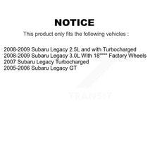 Charger l'image dans la galerie, Rear Coated Disc Brake Rotors And Ceramic Pads Kit For Subaru Legacy