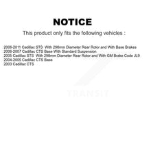 Load image into Gallery viewer, Rear Coated Disc Brake Rotors And Ceramic Pads Kit For Cadillac CTS STS