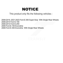 Charger l'image dans la galerie, Rear Coat Disc Brake Rotor Ceramic Pad Kit For Ford E-350 Super Duty E-250 E-150