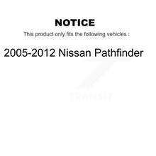 Charger l&#39;image dans la galerie, Rear Coated Disc Brake Rotor And Ceramic Pad Kit For 2005-2012 Nissan Pathfinder