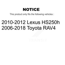 Charger l'image dans la galerie, Rear Coated Disc Brake Rotors And Ceramic Pads Kit For Toyota RAV4 Lexus HS250h
