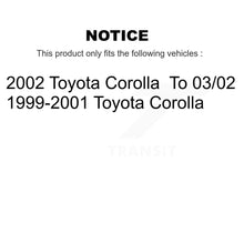 Load image into Gallery viewer, Front Rear Coated Disc Brake Rotor Ceramic Pad Drum Kit (7Pc) For Toyota Corolla