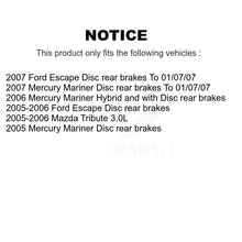 Load image into Gallery viewer, Front Rear Coat Brake Rotor Ceramic Pad Drum Kit For Ford Escape Mercury Mariner