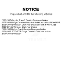 Charger l'image dans la galerie, Front Rear Coat Brake Rotor Ceramic Pad Drum Kit For Dodge Chrysler Town &amp; Grand