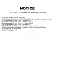 Load image into Gallery viewer, Front Coated Brake Rotors Ceramic Pad Kit For Ford Ranger Explorer Mercury Mazda