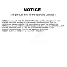 Load image into Gallery viewer, Front Rear Coated Brake Rotor Ceramic Pad Drum Kit (9Pc) For Chevrolet Silverado