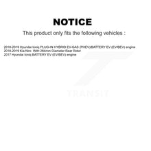 Charger l'image dans la galerie, Front Rear Coated Disc Brake Rotors &amp; Ceramic Pad Kit For Kia Niro Hyundai Ioniq