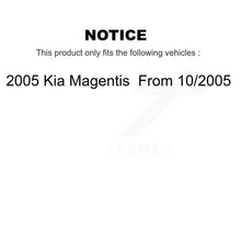 Load image into Gallery viewer, Front Rear Coated Brake Rotor Ceramic Pad Kit For 2005 Kia Magentis From 10