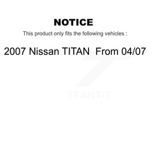 Charger l'image dans la galerie, [Front+Rear] 2007 Nissan TITAN From 04 07 Premium Coated Rotors &amp; Ceramic Pads Brake Kit For Max Braking