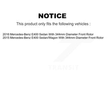 Load image into Gallery viewer, [Front+Rear] 15-16 Mercedes-Benz E400 Sedan Premium Coated Rotors &amp; Ceramic Pads Brake Kit For Max Braking