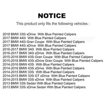 Charger l'image dans la galerie, Front Rear Coated Brake Rotor Ceramic Pad Kit For BMW 335i xDrive 330i 435i 340i