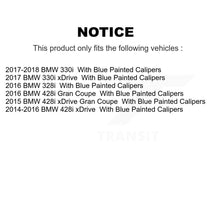 Charger l'image dans la galerie, Kit de plaquettes de frein en céramique pour Rotor de frein avant et arrière, pour BMW 330i 328i 428i xDrive Gran 