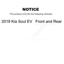 Charger l&#39;image dans la galerie, Front Rear Coated Disc Brake Rotors And Ceramic Pads Kit For 2019 Kia Soul EV