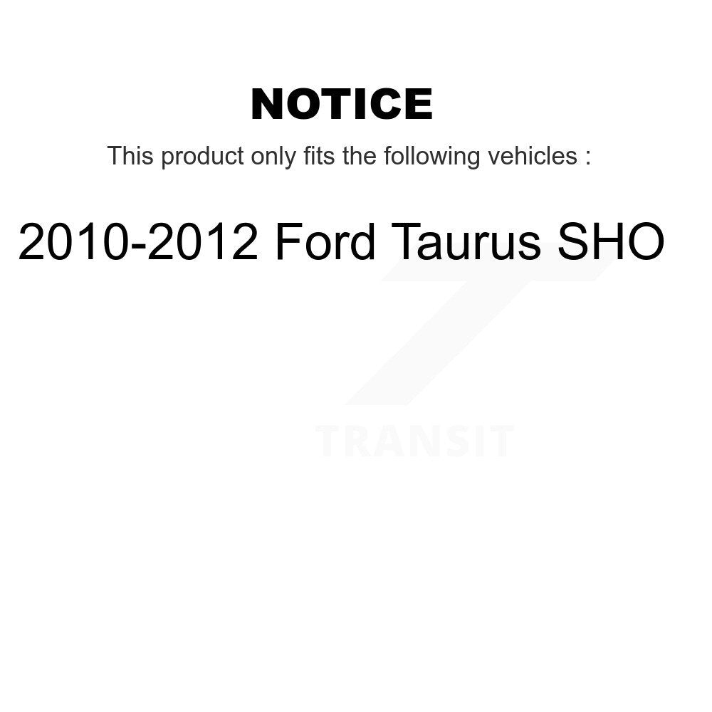 [Front] 2010-2012 Ford Taurus SHO Premium Coated Rotors & Ceramic Pads Brake Kit For Max Braking